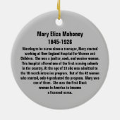 Mary Eliza Mahoney First Black Nurse RN Keramisch Ornament (Achterkant)