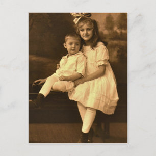 Mary Elizabeth & Stephen Stanley SECHRIST, 1918 Briefkaart