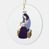 Mary en Baby Jesus Ornament (Links)