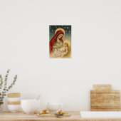 Mary en Baby Jesus Poster (Keuken)
