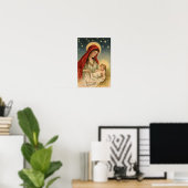 Mary en Baby Jesus Poster (Thuiskantoor)