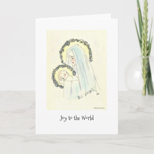 Mary en Child Feestdagen Kaart (Voorkant)