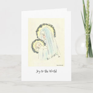 Mary en Child Feestdagen Kaart