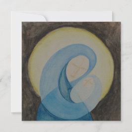 Mary en Child milieuvriendelijke kerstkaart