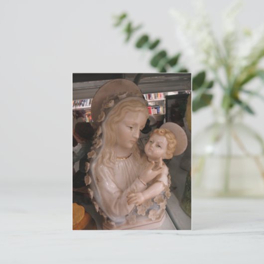 Mary en Christus Child Briefkaart (Staand voorkant)