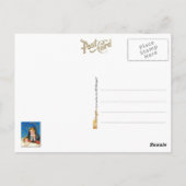 Mary en een slapende Baby Jezus Briefkaart (Achterkant)