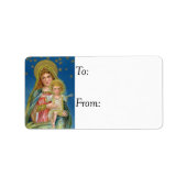 Mary en Jesus  Gift Label (Voorkant)