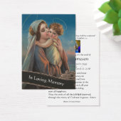 Mary en Jesus rooms-katholieke begrafenis Heilige  Visitekaartje (Bureau)