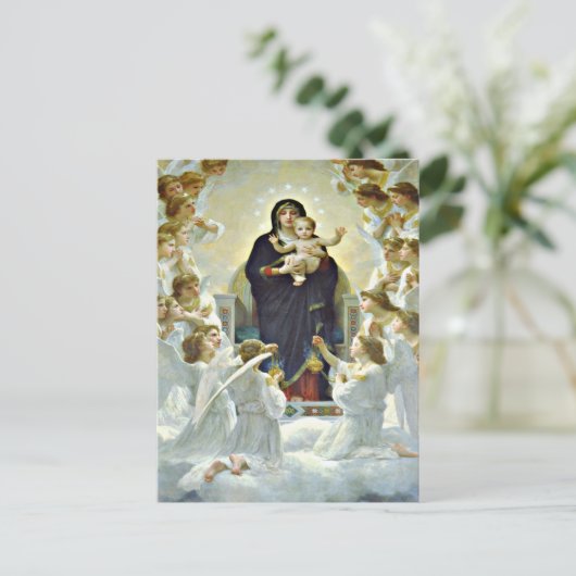 Mary en Jezus briefkaart, zonder blozen Briefkaart (Staand voorkant)