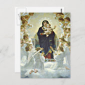 Mary en Jezus briefkaart, zonder blozen Briefkaart (Voorkant / Achterkant)