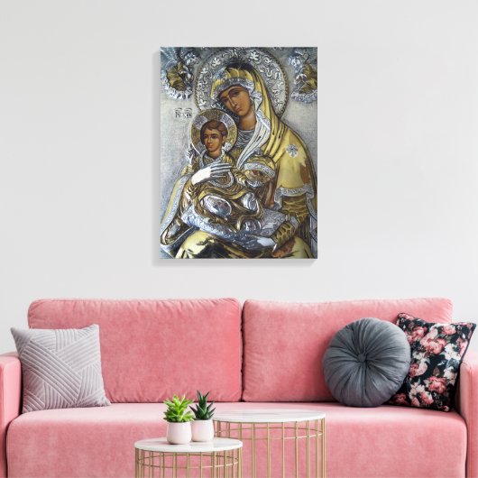 Mary en Jezus Canvas Afdruk (Insitu (Woonkamer))