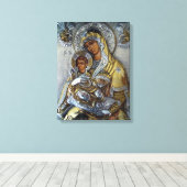 Mary en Jezus Canvas Afdruk (Insitu (Houten vloer))