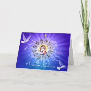 Mary en Jezus Feestdagen Kaart