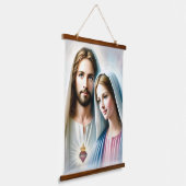 Mary en Jezus Hangend Wandkleed (Gebogen)