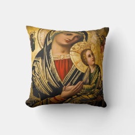 Mary en Jezus Kind zonder blozen Kussen