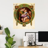 Mary en Jezus met Holly Poster (Thuiskantoor)