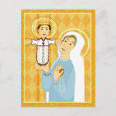 Mary en Jezus modern katholiek icoon Briefkaart (Voorkant)
