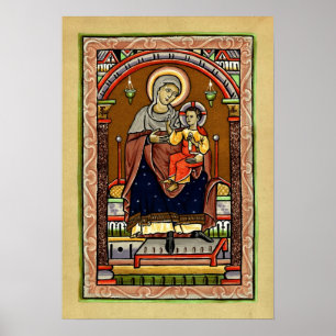 Mary en Jezus Poster