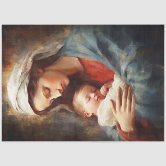 Mary en Jezus Tissuepapier (Voorkant)