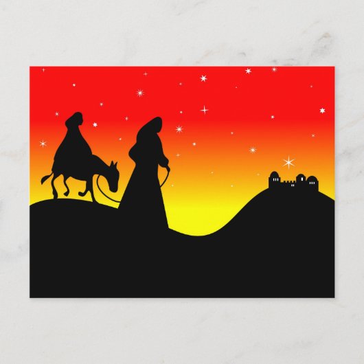 Mary en Joseph Briefkaart (Voorkant)