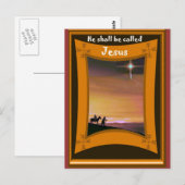 Mary en Joseph onderweg Briefkaart (Voorkant / Achterkant)