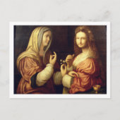 Mary en Martha (olie op het paneel) Briefkaart (Voorkant)