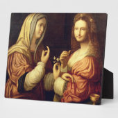 Mary en Martha (olie op het paneel) Fotoplaat (Zijkant)