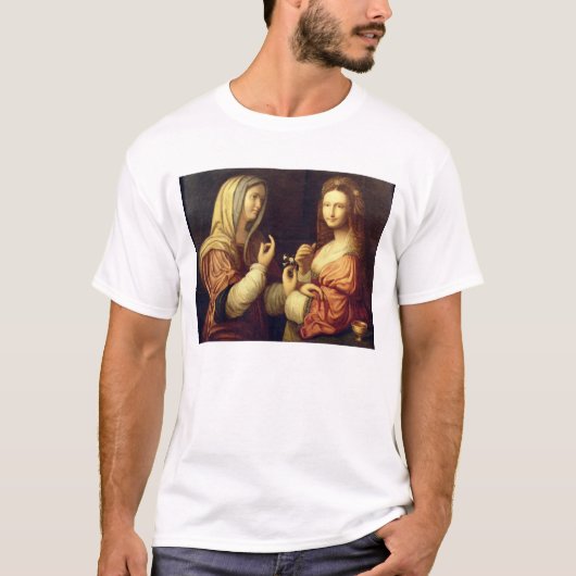 Mary en Martha (olie op het paneel) T-shirt (Voorkant)