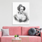 Mary Fairfax Greig Somerville Canvas Afdruk (Insitu (Woonkamer))