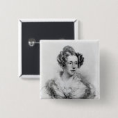 Mary Fairfax Greig Somerville Vierkante Button 5,1 Cm (Voorkant /achterkant)