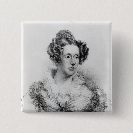 Mary Fairfax Greig Somerville Vierkante Button 5,1 Cm (Voorkant)