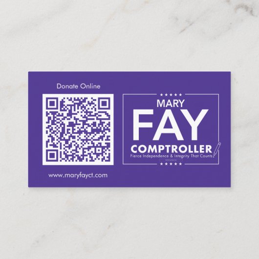 Mary Fay Visitekaartjes (Achterkant)