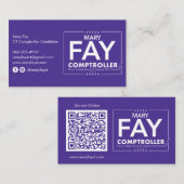 Mary Fay Visitekaartjes (Voorkant / Achterkant)