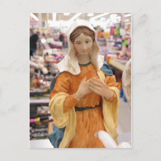 Mary Figurine Briefkaart (Voorkant)