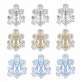 Mary Floral Elegant Vinyl Sticker (Voorkant)