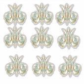 Mary Floral Elegant Vinyl Sticker (Voorkant)