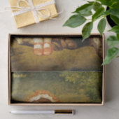 Mary Fox met haar Spaanse wijzerhond (G.F. Watts) Tissuepapier (Geschenk)