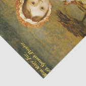 Mary Fox met haar Spaanse wijzerhond (G.F. Watts) Tissuepapier (Detail)