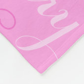 Mary gepersonaliseerde korte naam lichtroze deken (Hoek)