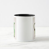 Mary Gregory green jug met ontslagen enamel Mok (Midden)