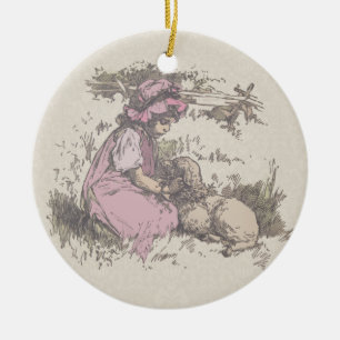 Mary Had a Little Lamb kinderrijmpje Keramisch Ornament