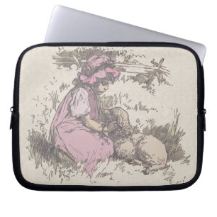 Mary Had a Little Lamb kinderrijmpje Laptop Sleeve