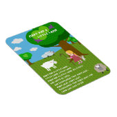 Mary Had a Little Lamb Nursery Rhyme Magnet Magneet (Rechterzijde)