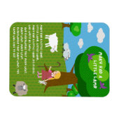 Mary Had a Little Lamb Nursery Rhyme Magnet Magneet (Horizontaal)