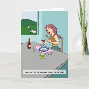 Mary had een kleine Lamb-kaart Bedankkaart
