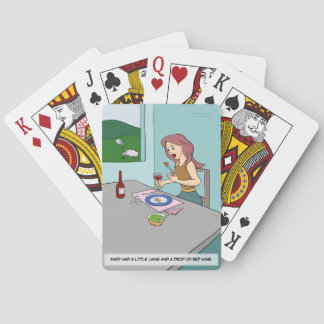 Mary had een kleine Lamb-speelkaart Pokerkaarten