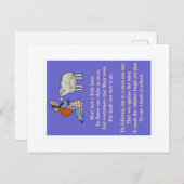 Mary had een kleine lamp briefkaart (Voorkant / Achterkant)