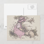 Mary had een kleine lampzuster Rhyme Briefkaart (Voorkant / Achterkant)