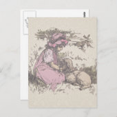 Mary had een kleine lampzuster Rhyme Briefkaart (Voorkant / Achterkant)