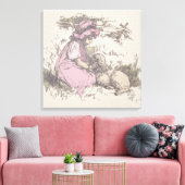 Mary had een kleine lampzuster Rhyme Canvas Afdruk (Insitu (Woonkamer))